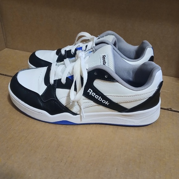 Reebok Kids 6 Sneakers Tennis Shoes Blue White Black Casual Athletic - Picture 3 of 6